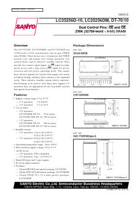 LC35256D Datasheet PDF SANYO -> Panasonic