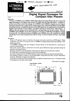 LC7860KA Datasheet PDF SANYO -> Panasonic
