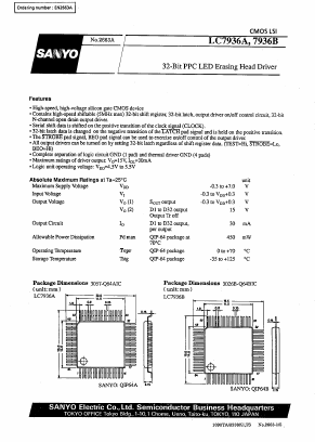 LC7936 Datasheet PDF SANYO -> Panasonic