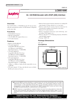 LC895199K Datasheet PDF SANYO -> Panasonic