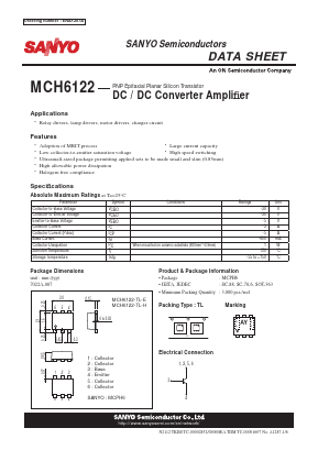 MCH6122-TL-E Datasheet PDF SANYO -> Panasonic