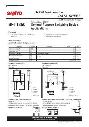 SFT1350 Datasheet PDF SANYO -> Panasonic