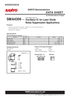 SMA4306-TL-H Datasheet PDF SANYO -> Panasonic