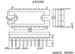 LB1249 Datasheet PDF SANYO -> Panasonic