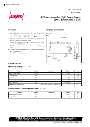 STK4102II Datasheet PDF SANYO -> Panasonic