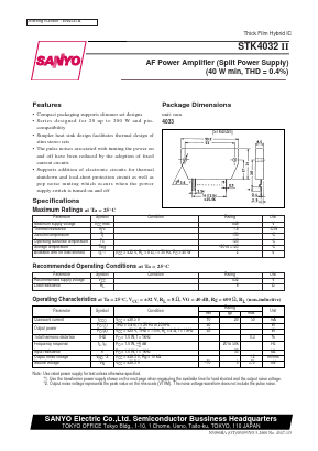 STK4032 Datasheet PDF SANYO -> Panasonic
