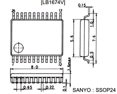 LB1674V Datasheet PDF SANYO -> Panasonic