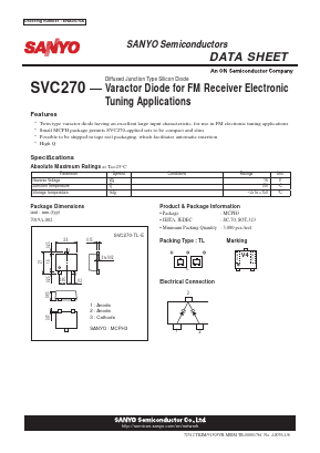 SVC270_12 Datasheet PDF SANYO -> Panasonic