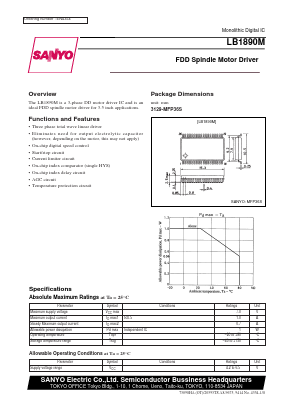 LB1890M Datasheet PDF SANYO -> Panasonic
