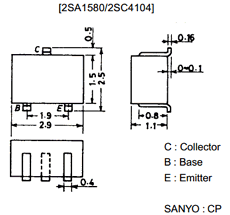 A1580 Datasheet PDF SANYO -> Panasonic