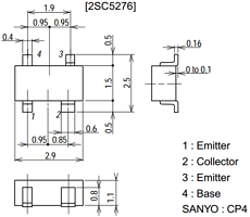 2SC5276 Datasheet PDF SANYO -> Panasonic