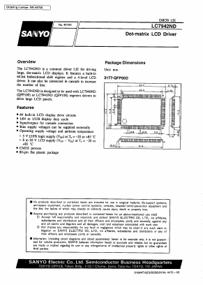 LC7942ND Datasheet PDF SANYO -> Panasonic