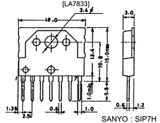 LA7833 Datasheet PDF SANYO -> Panasonic