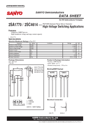 2SC4614T-AN Datasheet PDF SANYO -> Panasonic