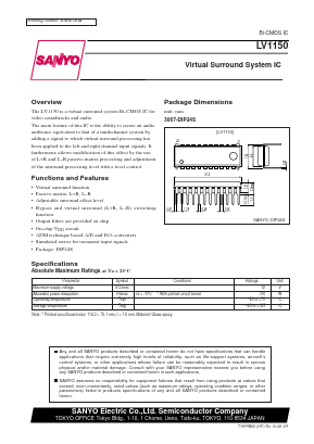 LV1150 Datasheet PDF SANYO -> Panasonic