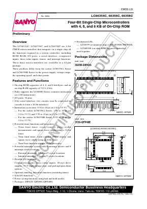 LC66358C Datasheet PDF SANYO -> Panasonic