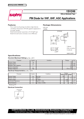 1SV248 Datasheet PDF SANYO -> Panasonic