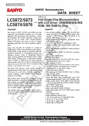 LC5876 Datasheet PDF SANYO -> Panasonic