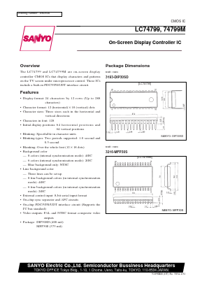 LC74799 Datasheet PDF SANYO -> Panasonic
