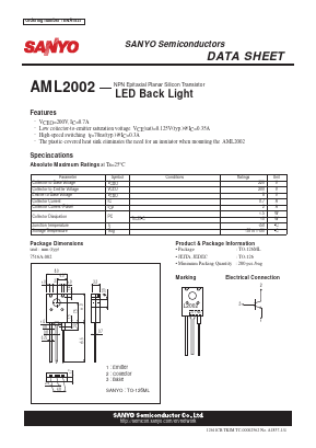 AML2002 Datasheet PDF SANYO -> Panasonic