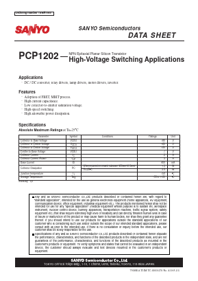 PCP1202 Datasheet PDF SANYO -> Panasonic