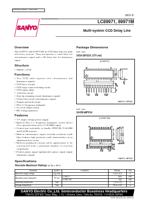 LC89971M Datasheet PDF SANYO -> Panasonic