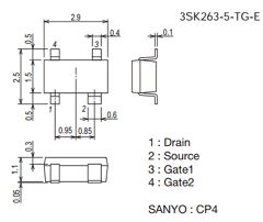 3SK263-5-TG-E Datasheet PDF SANYO -> Panasonic