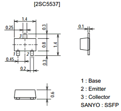 2SC5537 Datasheet PDF SANYO -> Panasonic