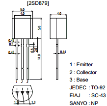 D879 Datasheet PDF SANYO -> Panasonic