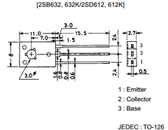 2SB632 Datasheet PDF SANYO -> Panasonic
