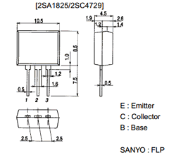 2SA1825 Datasheet PDF SANYO -> Panasonic