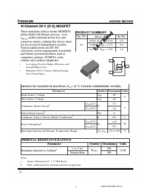 MC3430 Datasheet PDF SHENZHENFREESCALE