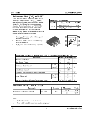 MC6401 Datasheet PDF SHENZHENFREESCALE