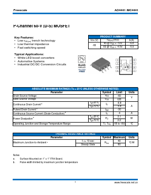 MC4441 Datasheet PDF SHENZHENFREESCALE