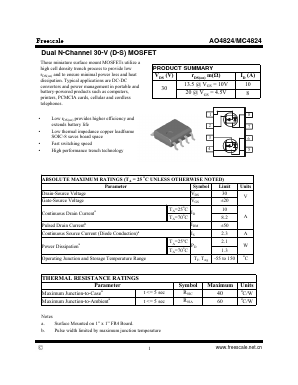 MC4824 Datasheet PDF SHENZHENFREESCALE