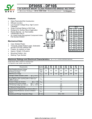 DF02S Datasheet PDF Shunye Enterprise