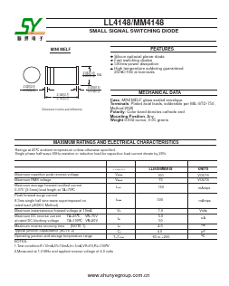 MM4148 Datasheet PDF Shunye Enterprise