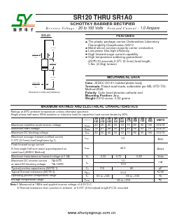 SR180 Datasheet PDF Shunye Enterprise