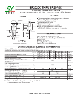 SR2045C Datasheet PDF Shunye Enterprise