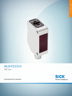 WL8-P2231V Datasheet PDF SICK AG