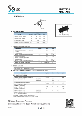 MMBTA55LT1 Datasheet PDF SHIKE Electronics