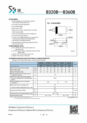 B320B Datasheet PDF SHIKE Electronics