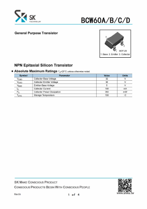 BCW60D Datasheet PDF SHIKE Electronics