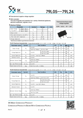 79L06 Datasheet PDF SHIKE Electronics