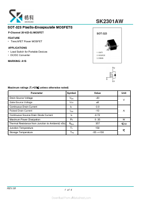 SK2301AW Datasheet PDF SHIKE Electronics