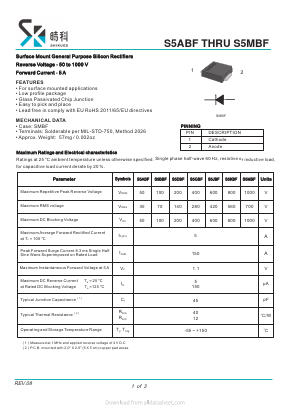 S5ABF Datasheet PDF SHIKE Electronics