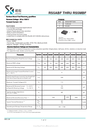 RS5ABF Datasheet PDF SHIKE Electronics