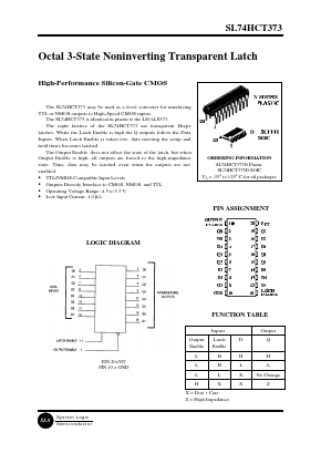 SL74HCT373 Datasheet PDF System Logic Semiconductor