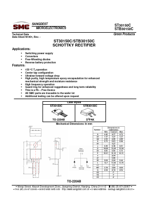 ST30150C Datasheet PDF Sangdest Microelectronic (Nanjing) Co., Ltd