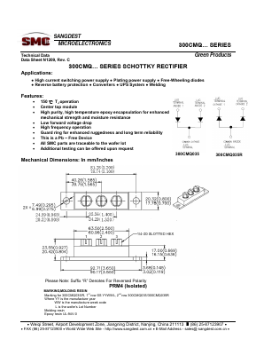 300CMQ035 Datasheet PDF Sangdest Microelectronic (Nanjing) Co., Ltd